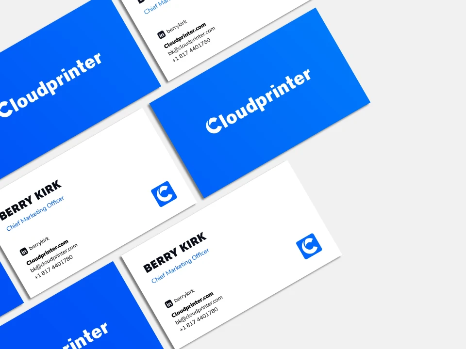 Business card print examples